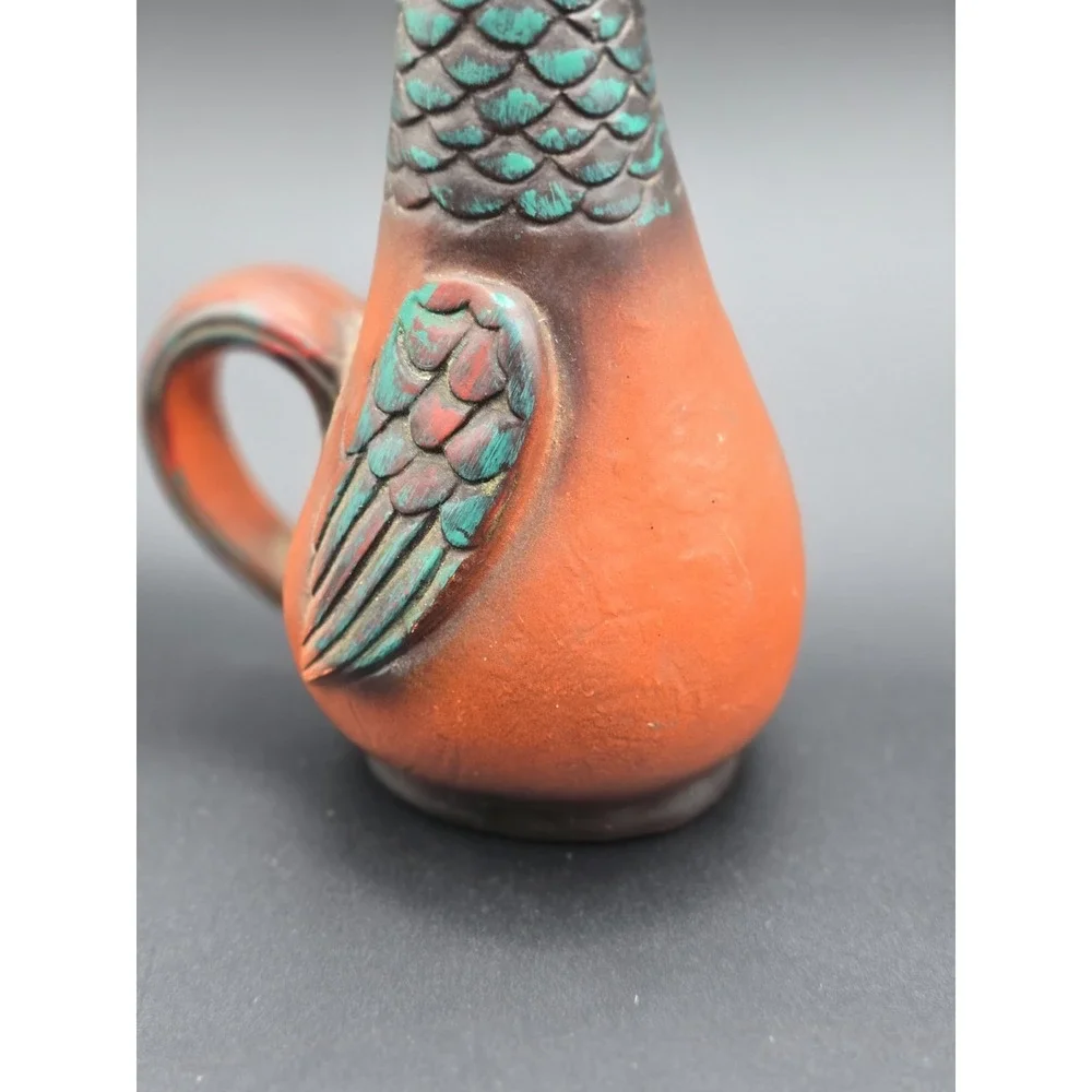 Vintage‎ Rooster Decanter with Cork Stopper Hand Painted